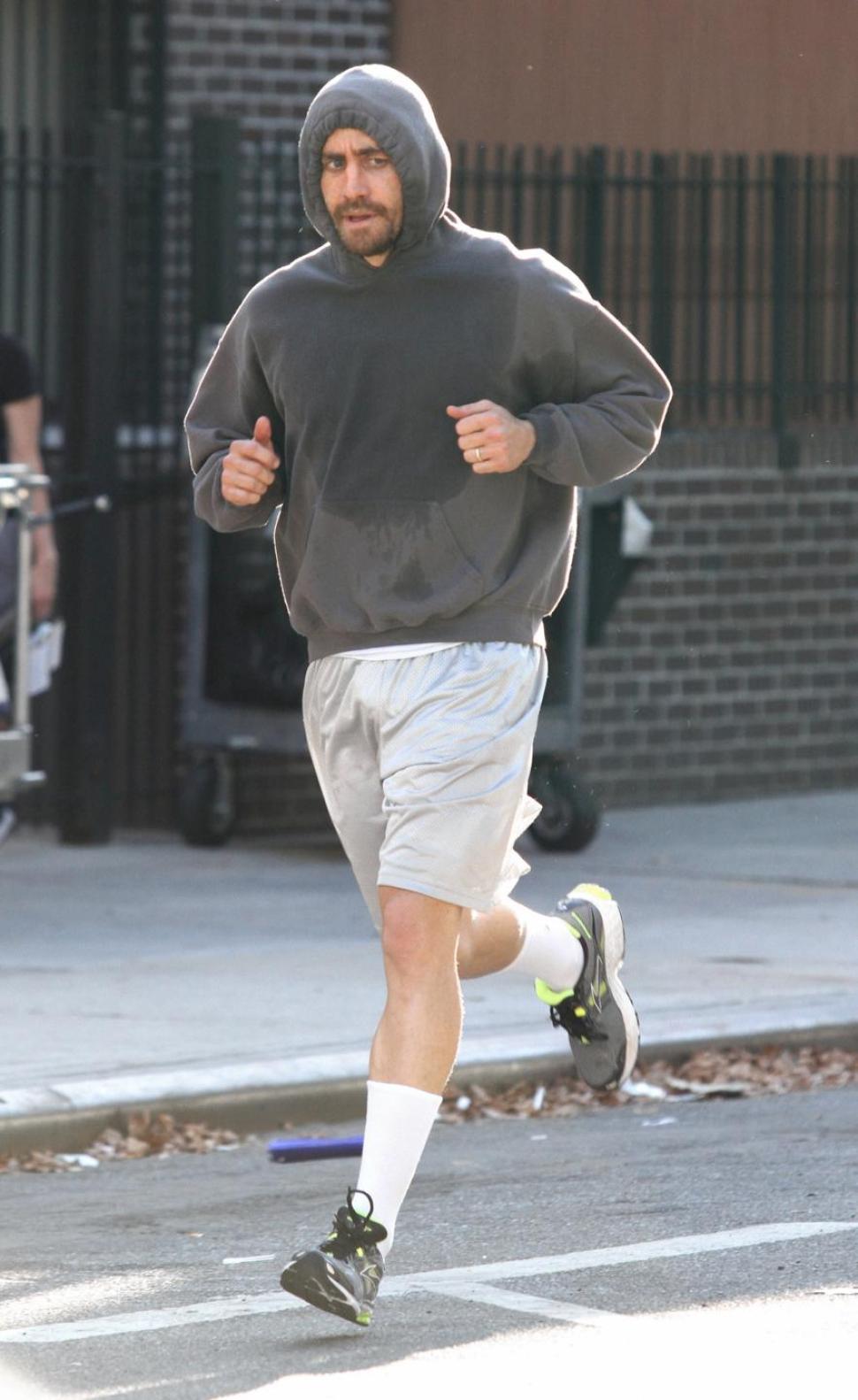 Jake Gyllenhaal gets in his roadwork for ‘Southpaw.’
