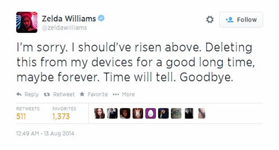 Zelda Williams has decided to stop using her social media accounts after suffering harassment online since the death of her father, actor Robin Williams.