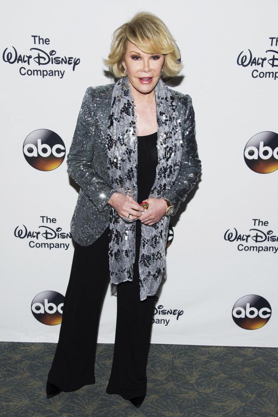 Joan Rivers was hospitalized after she stopped breathing during surgery on Thursday.