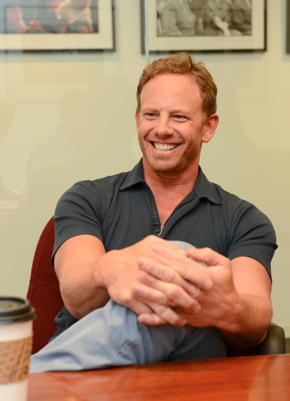 "Sharknado" star Ian Ziering on a visit to the Daily News