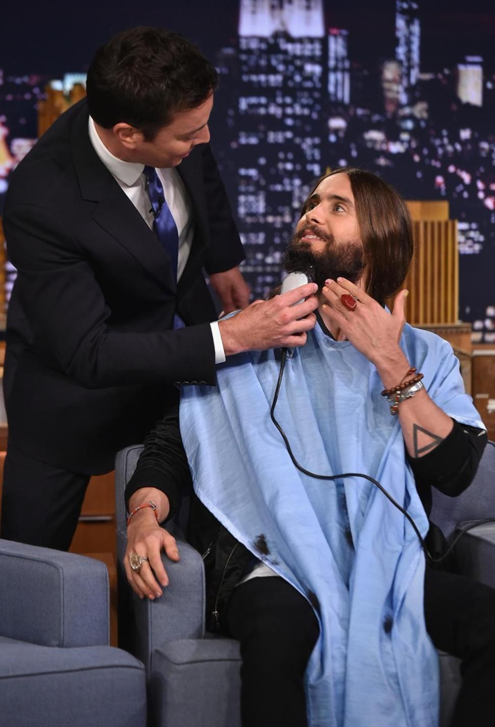 Jimmy Fallon and Jared Leto try cutting-edge humor on the ‘Tonight Show.’