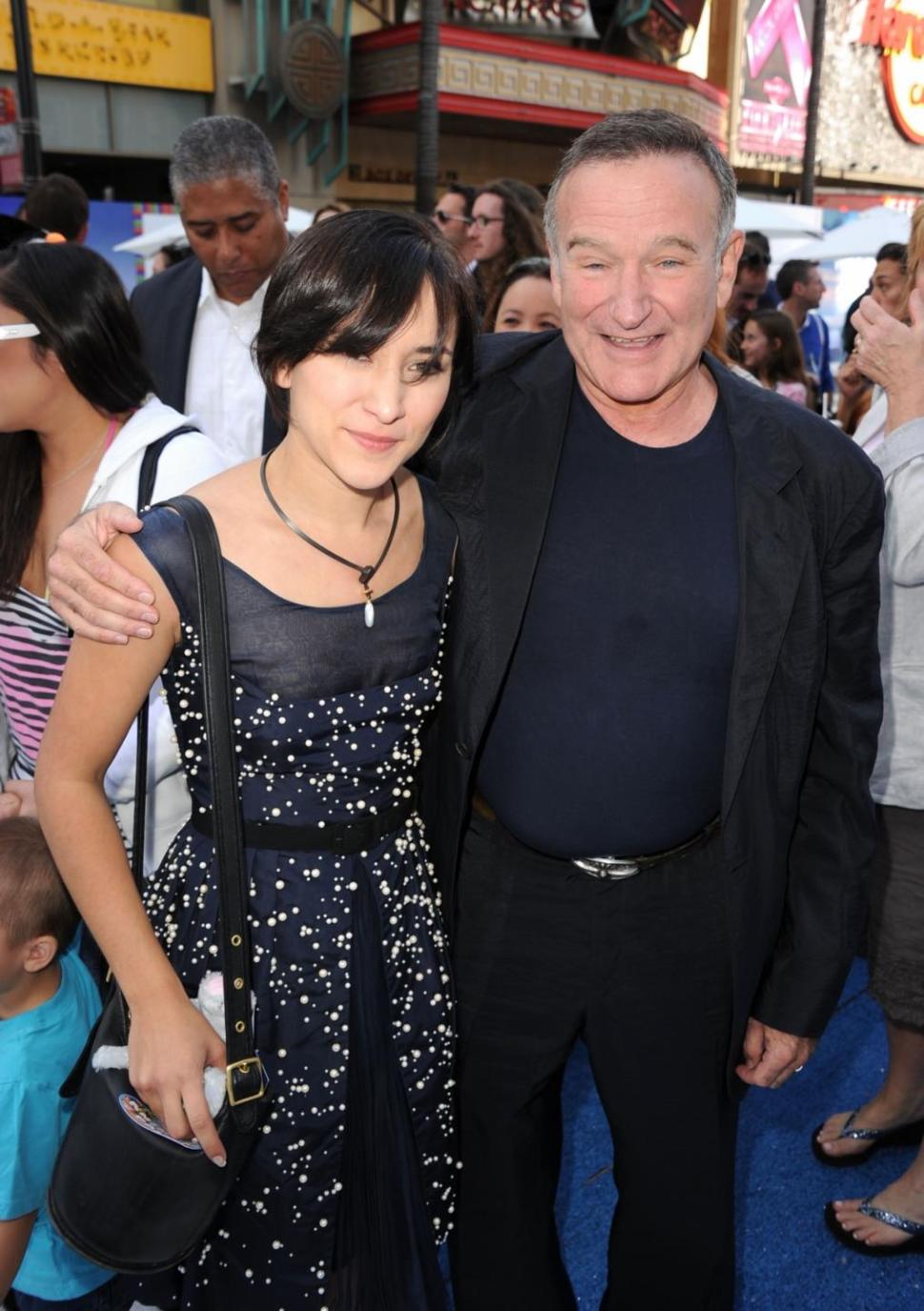 Zelda Williams (L) has decided to quit social media after harassment in the wake of her father’s death.