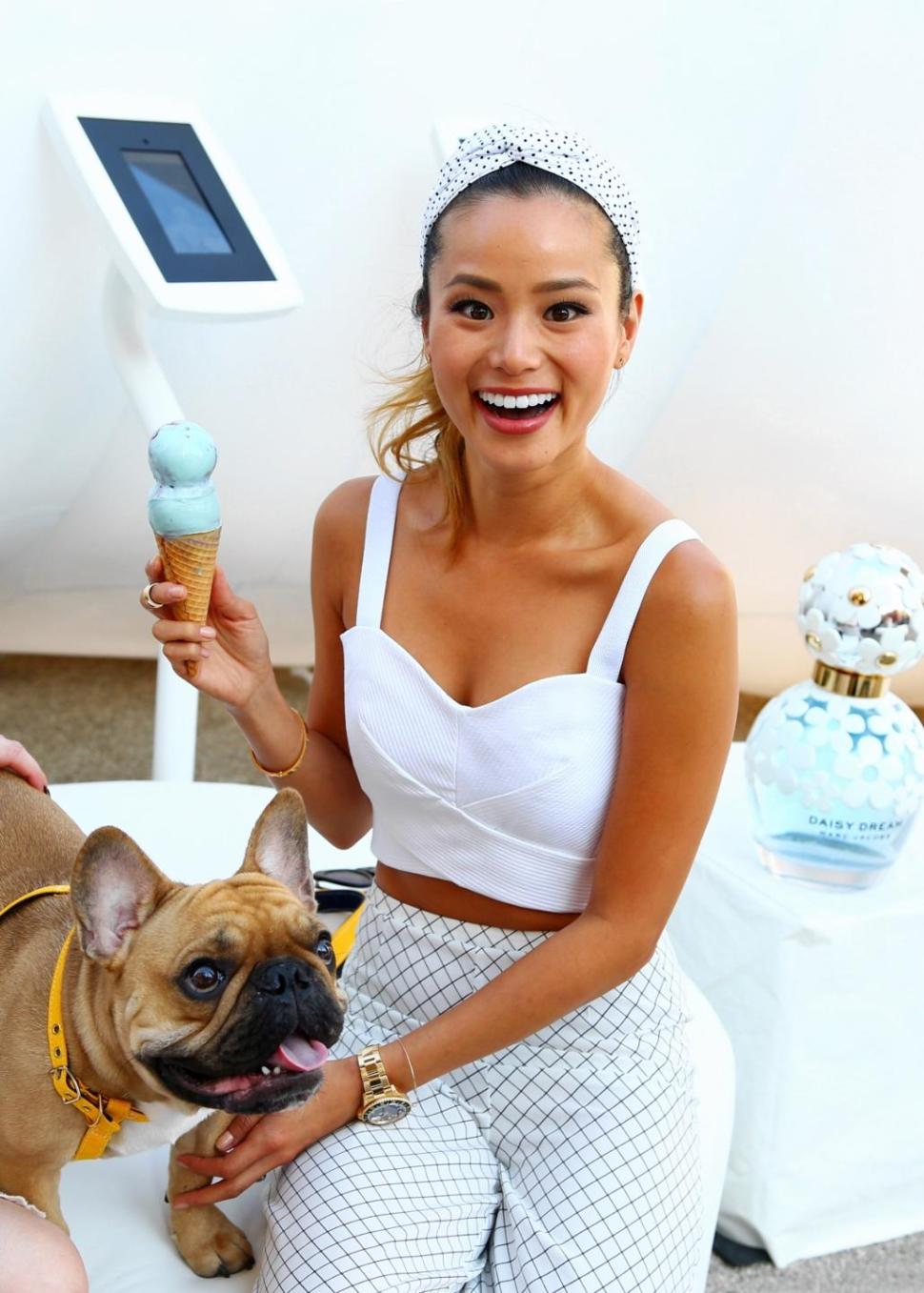 How sweet it is for Jamie Chung and her four-legged pal.