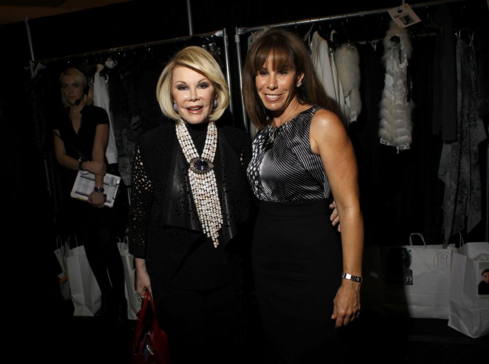 Melissa Rivers, left, was the only child of Joan Rivers, right.