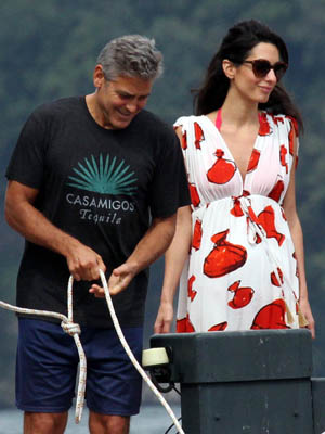 George Clooney and Amal Alamuddin [Xclusive Pix]