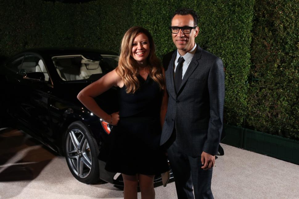 Natasha Lyonne has been dating Fred Armisen (above, the two at a Variety Emmys event last month), who concedes that ‘after a year or two years, I get freaked out’ by a relationship.