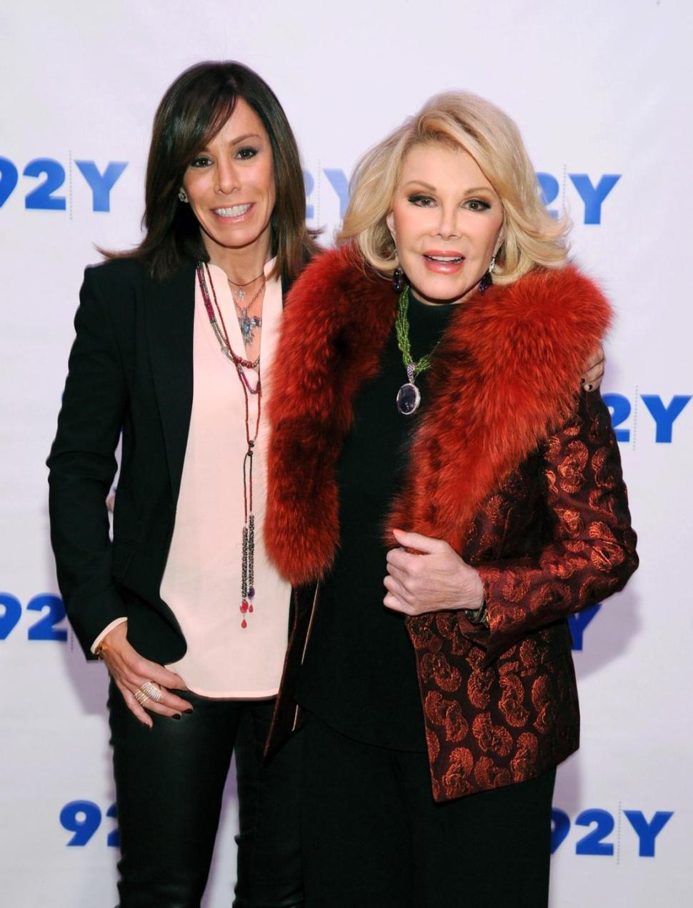 Joan Rivers and daughter Melissa Rivers at an event at the 92nd Street Y on January 22.