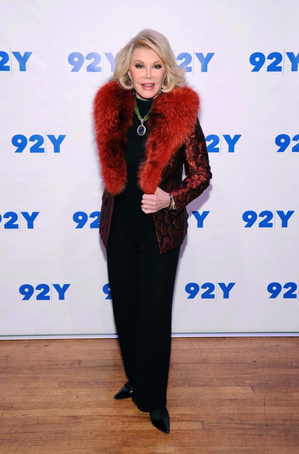 Joan Rivers, pictured at An Evening With Joan And Melissa Rivers on Jan. 22.