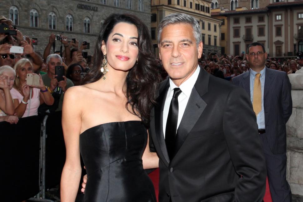 The details on the wedding of Amal Alamuddin and George Clooney, above at this month’s Celebrity Fight Night in Florence, Italy, are being closely guarded.