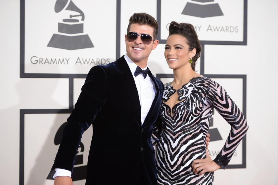 The 'Blurred Lines' singer says that he and his wife Paula Patton broke up because of his drug problem.