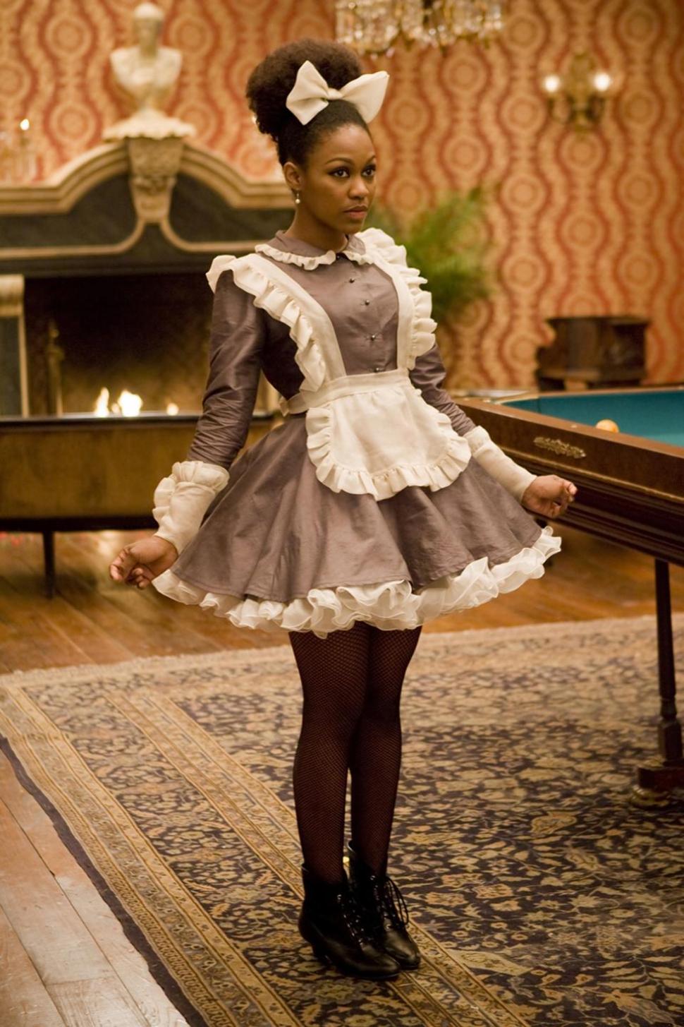 Watts in costume during a scene from ‘Django Unchained.