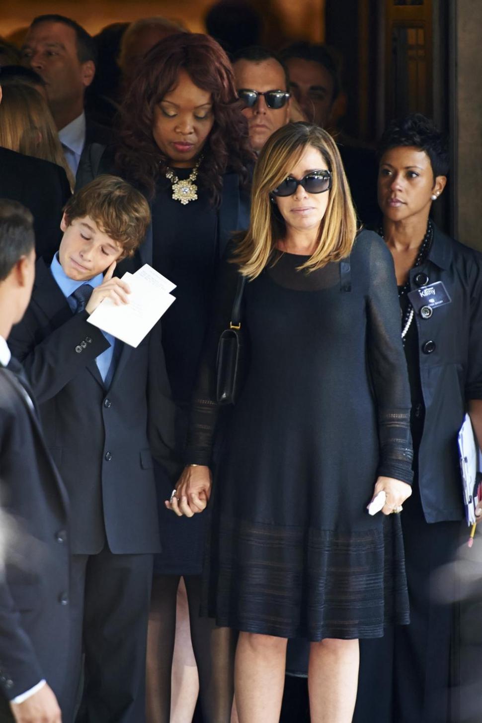 Melissa Rivers (r.) read the excerpt from her book as a eulogy at Joan Rivers’ funeral Sept. 7.