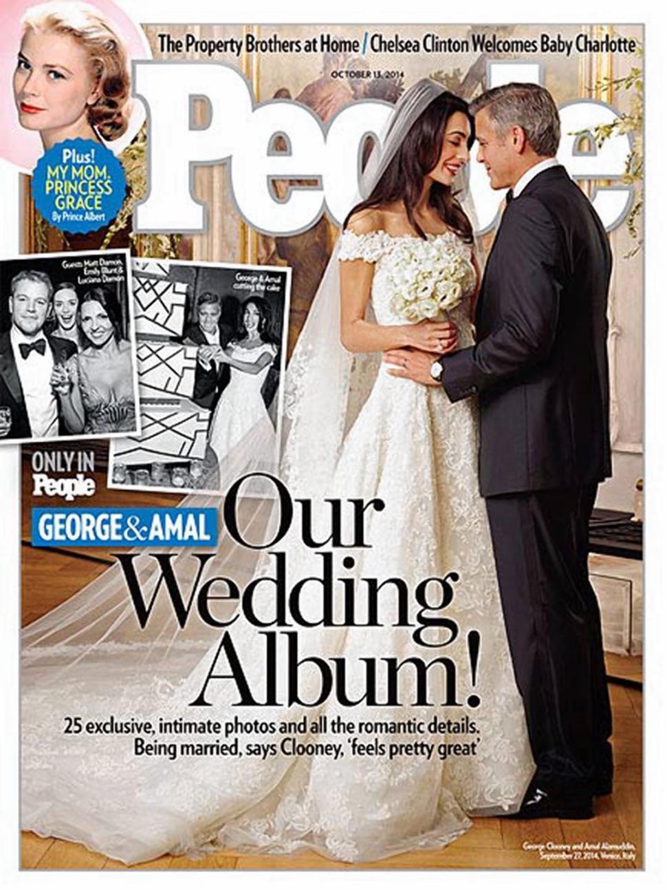 People's cover features pictures from the George Clooney and Amal Alamuddin wedding.
