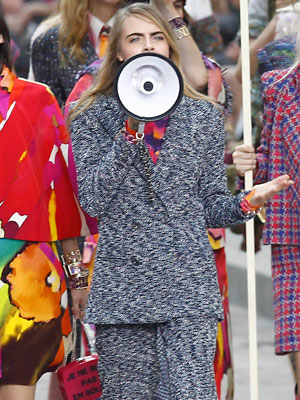 Cara Delevingne and Kendall Jenner join forces for catwalk protest [Splash]