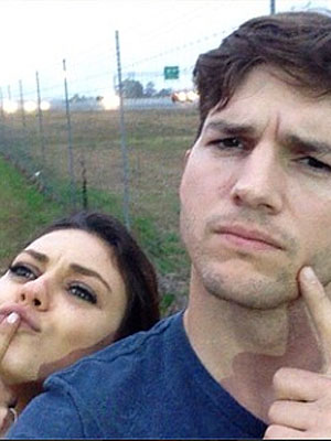 Mila Kunis and Ashton Kutcher do their best to distract us from baby rumours [Instagram]