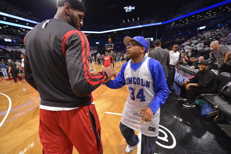 Count film director Spike Lee (above with LeBron James last season) among top courtside characters.