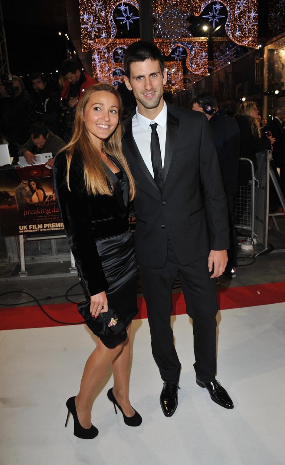Novak Djokovic and Jelena, seen here attending a movie premiere in London in 2011, are the proud parents of a baby boy named Stefan.