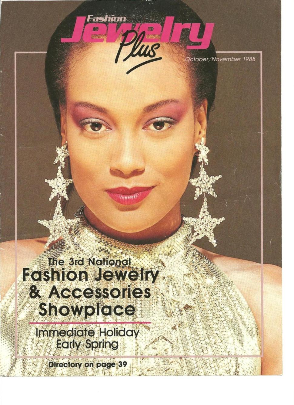 Allison is seen on the cover of a jewelry catalogue from 1988.