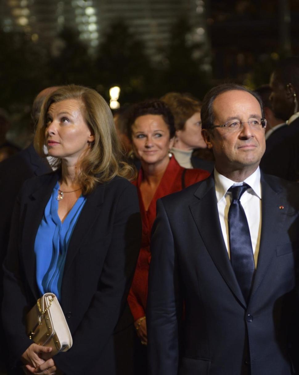 Hollande and Trierweiler visited Ground Zero in New York in 2012.