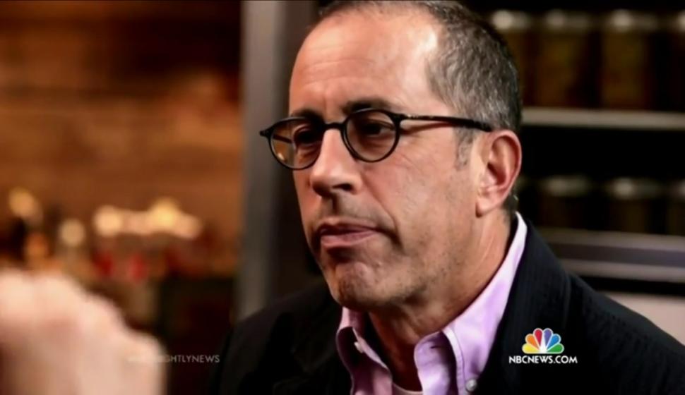 Jerry Seinfeld sat down with Brian Williams on NBC Nightly News to open up about the new season of 'Comedians in Cars Getting Coffee' and talked about his social struggles. 