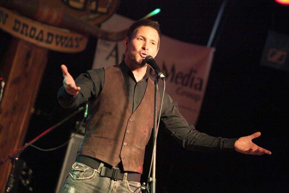 Ty Herndon performs at an event in Nashville in 2010. The country singer recently revealed he is gay, calling himself an ‘out, proud and happy gay man.’