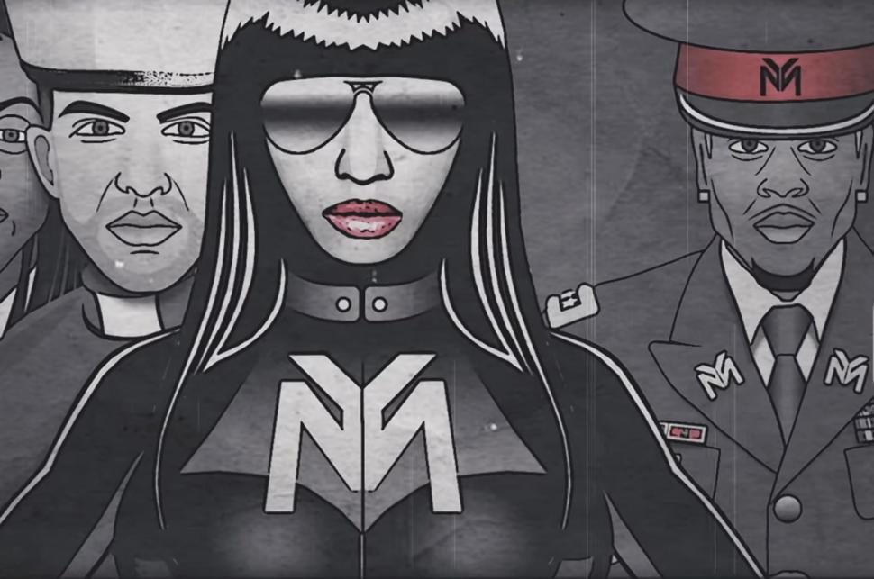 Nicki Minaj  was slammed for  her new music video featuring Drake, Lil Waye and Chris Brown, for use of Nazi-inspired imagery.