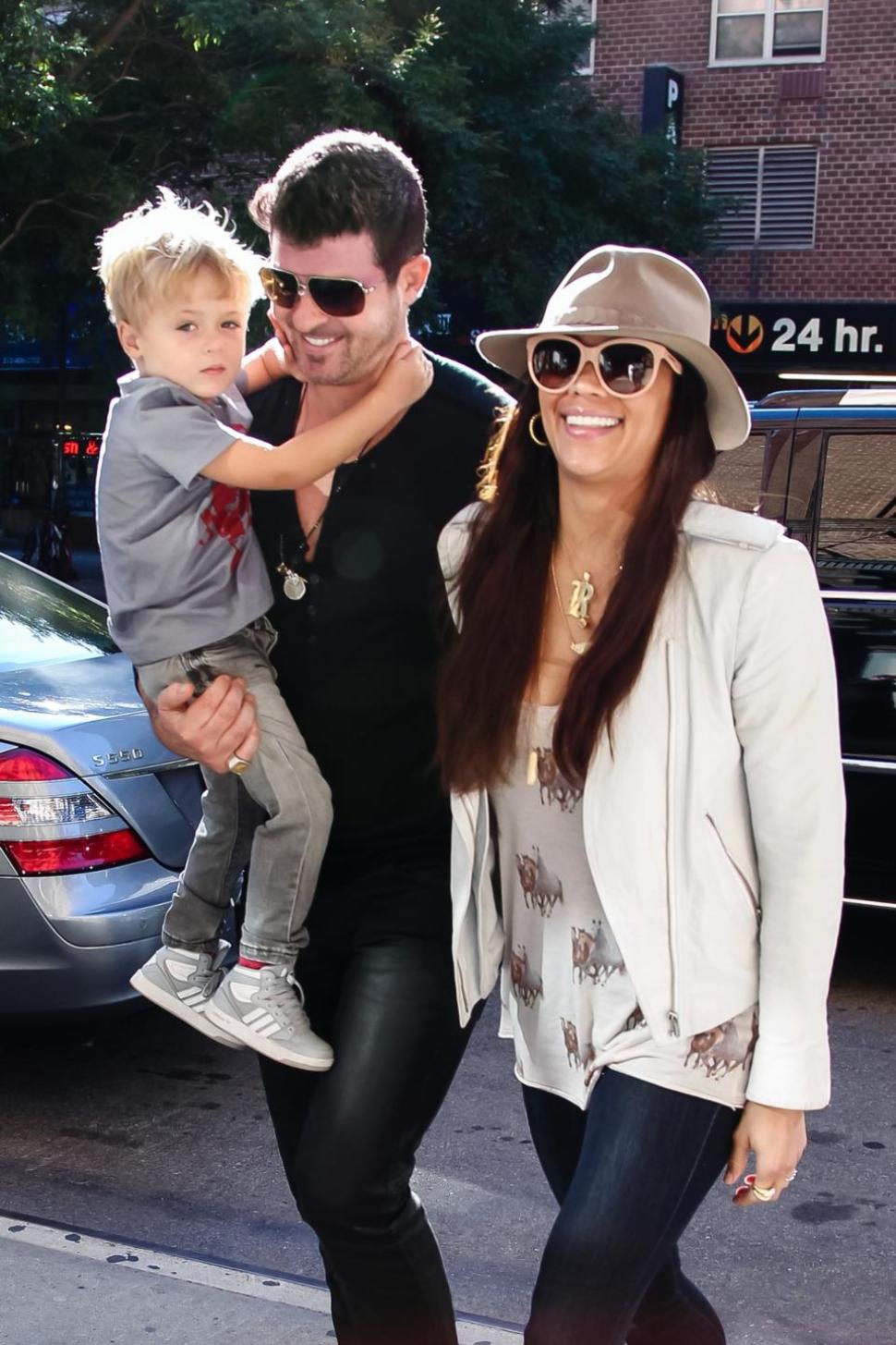 Robin Thicke with ex Paula Patton in happier times.