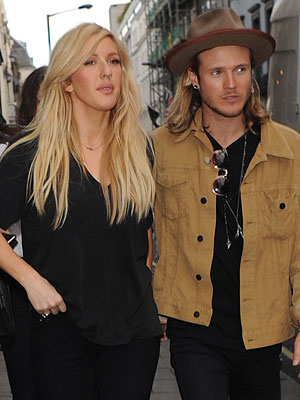 Ellie Goulding and Dougie Poynter have confirmed they're not engaged [Wenn]