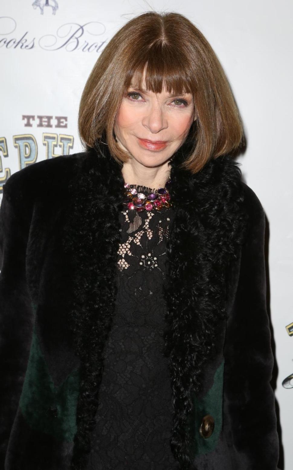 Anna Wintour was spotted giggling up a storm at Bathazar.