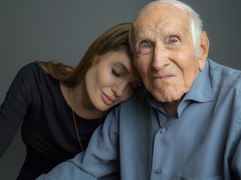 Angelina Jolie on the set of “Unbroken” with Jack O’Connell, who plays Olympian Louis Zamperini.