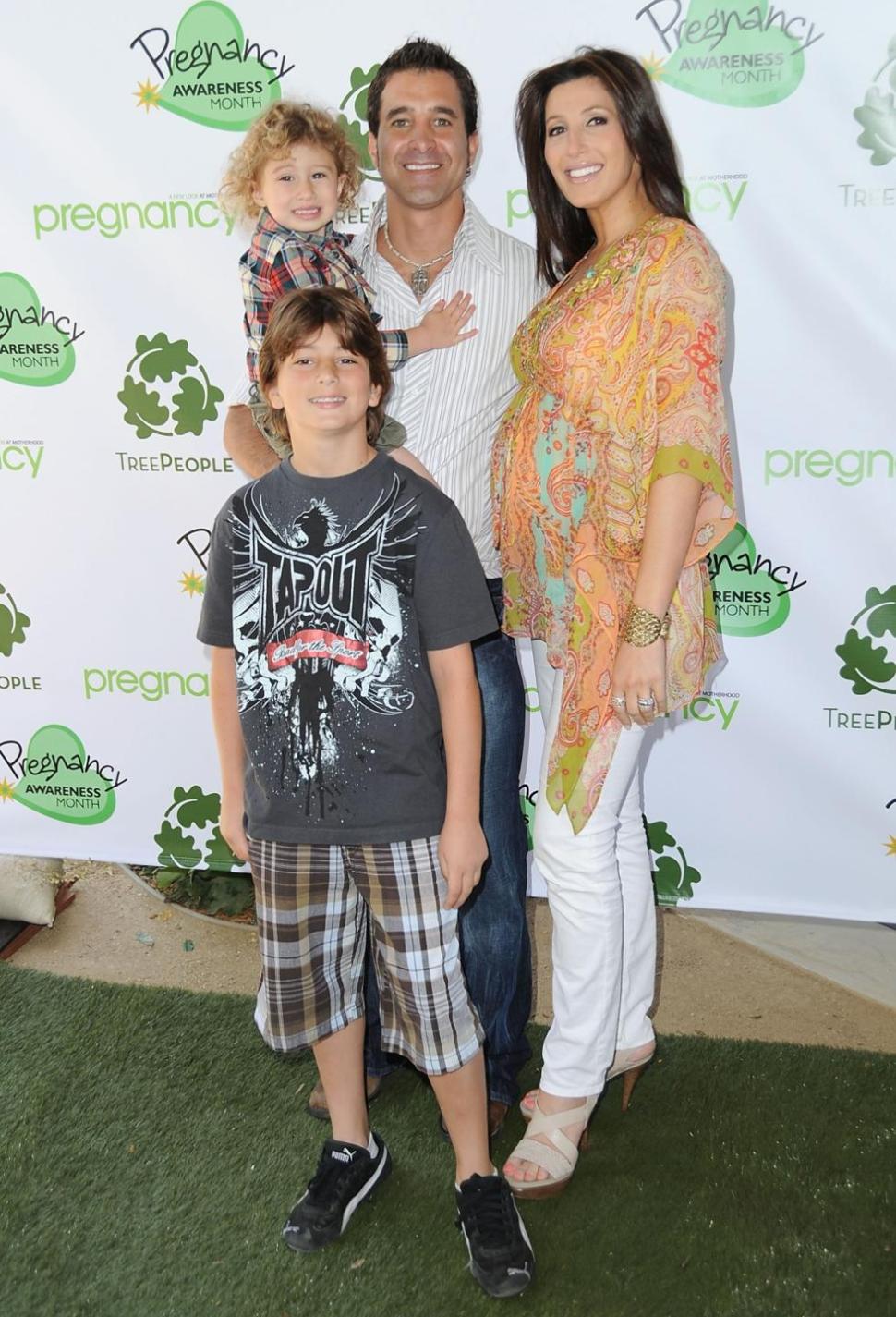 Creed singer Scott Stapp with wife Jaclyn Nesheiwat, his son Jagger and their daughter Milan during happier times in 2010.