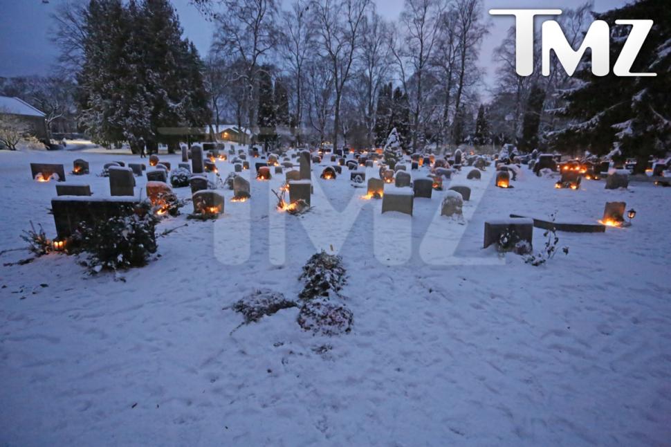 Casey Kasem's grave site in Oslo, Norway. The radio icon was buried there against his children’s wishes earlier this month.