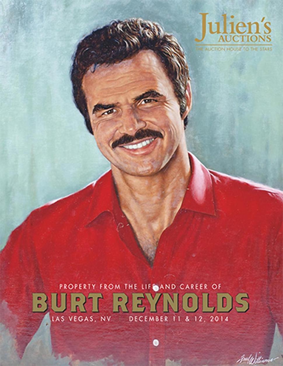 Burt Reynolds’ auction is set for Dec. 11 and 12 at the trendy Palms Casino Resort in Las Vegas.