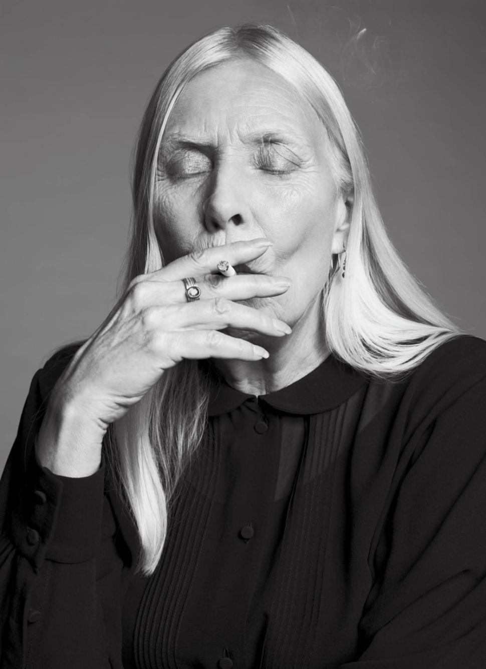 Life's no drag for Joni Mitchell, who appears in new V magazine. 