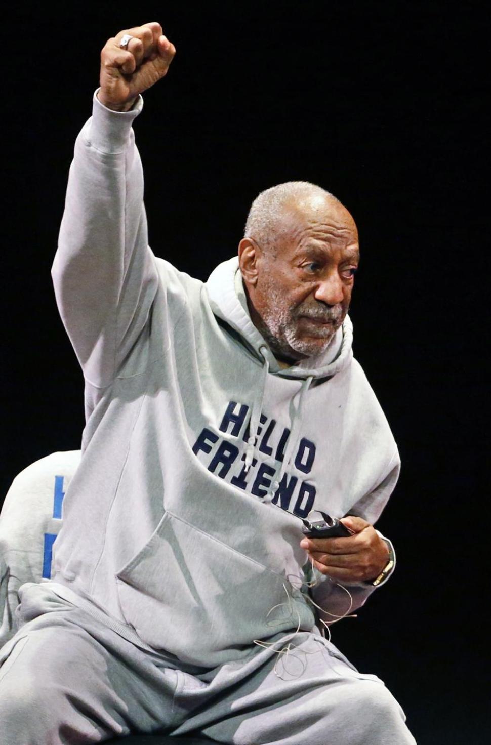 Comedian Bill Cosby performed in Denver Saturday and was greeted by some 100 protestors.