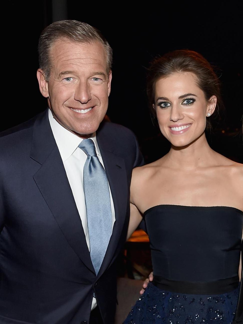 NBC News anchor Brian Williams seen with his actress daughter Allison Williams, who had an especially racy scene in recent episode of "Girls."