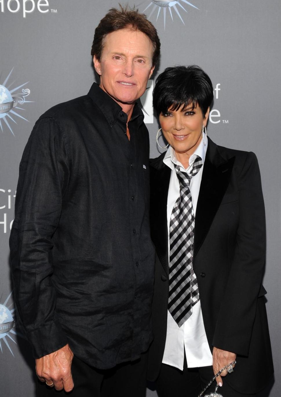 Bruce Jenner and Kris Kardashian are pictured together in 2011.