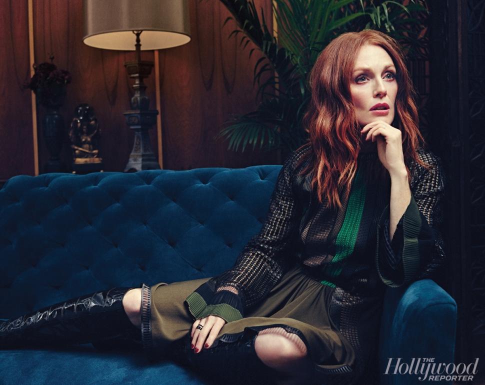 ‘I learned when my mother died five years ago that there is no 'there' there,’ Julianne Moore revealed about her thoughts on religion.