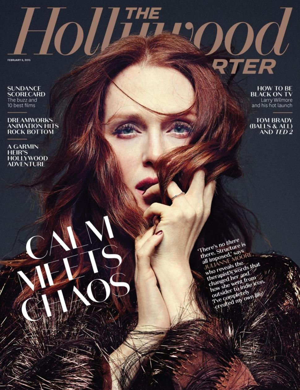 Julianne Moore on the cover of the Feb. 6 issue of The Hollywood Reporter.