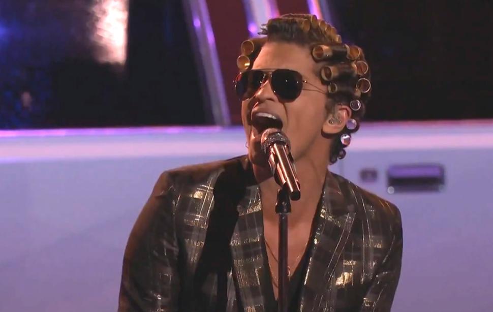 Bruno Mars performs "Uptown Funk" on "The Voice."