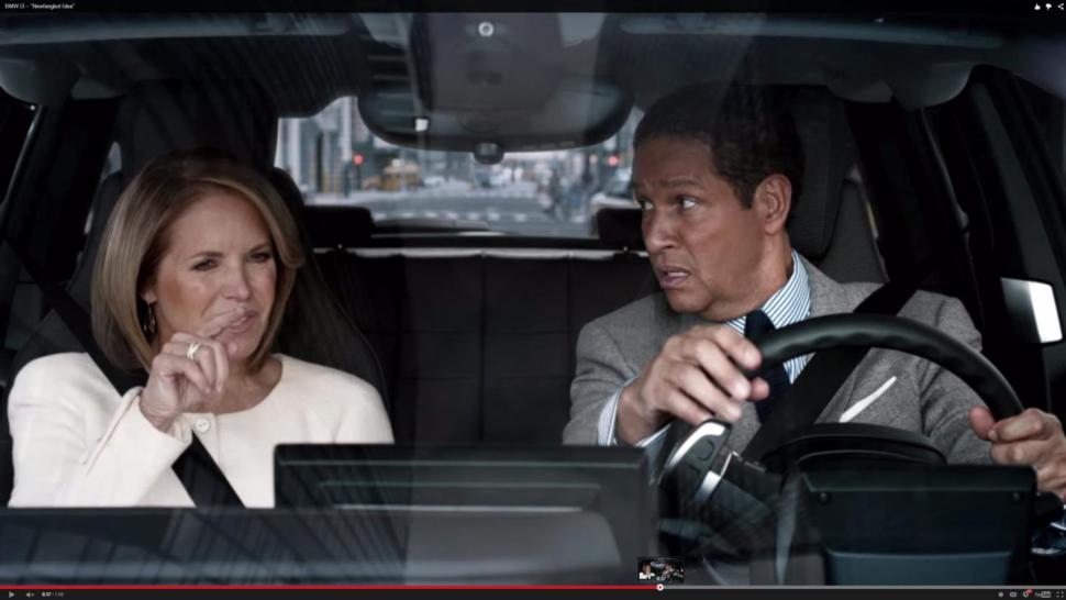 Katie Couric are Bryant Gumbel are again confused by technology, this time in a BMW ad that spoofs their befuddlement over the Internet in 1994.