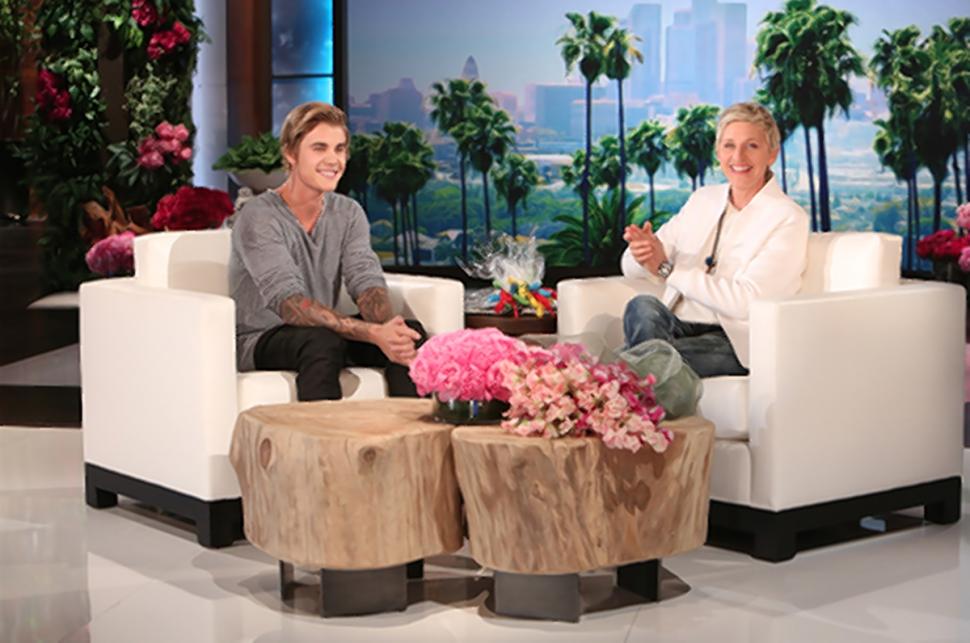 Ellen DeGeneres tweeted to fans: 'I can’t believe the surprise I got for my birthday show. Then I saw his face. Now I’m a Belieber.'