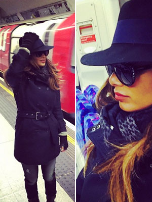 Nicole Scherzinger travels on London underground incognito for the first time [Instagram]