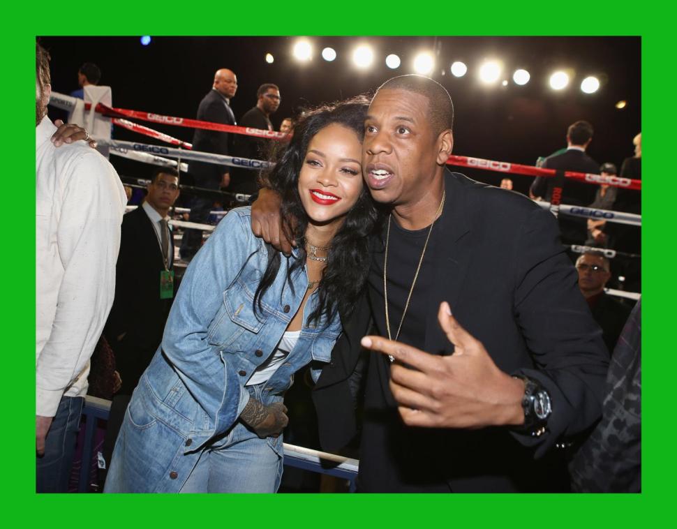 Rihanna and Jay Z ringside at Madison Square Garden