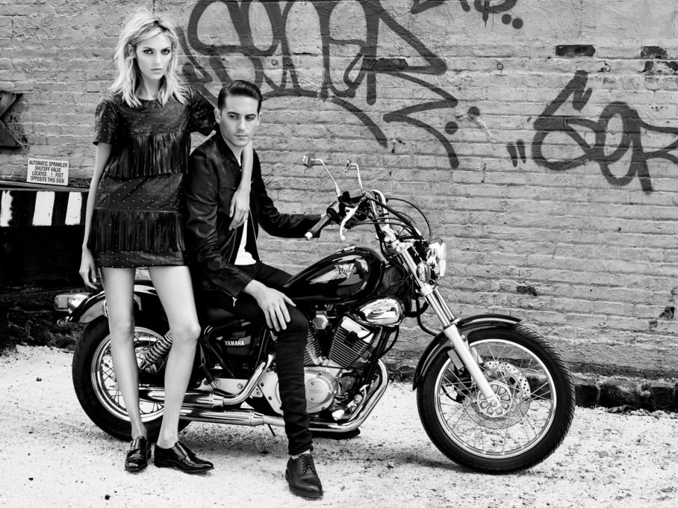 Rapper G-Eazy channels James Dean in new ad with model Anja Rubik. 