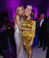 Heidi Klum and Sia attend the Elton John AIDS Foundation afterparty.