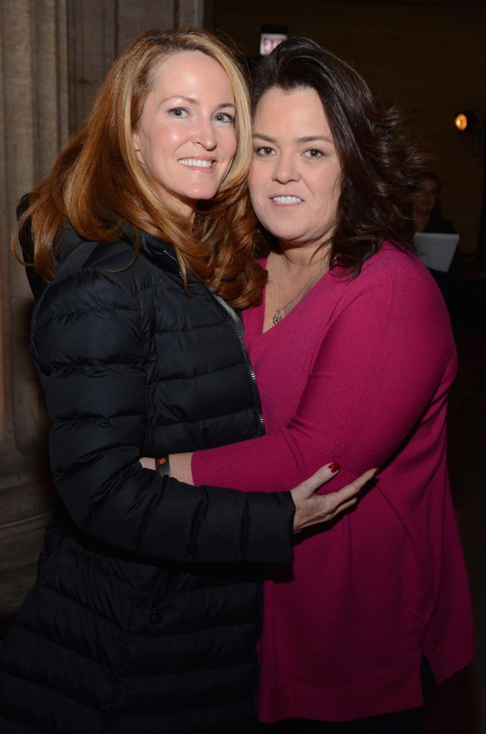Rosie O'Donnell (right) and her second wife Michelle Rounds have called it quits.