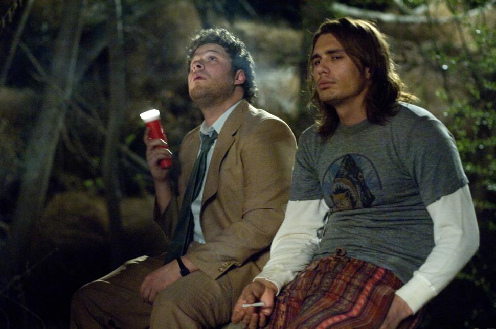 Rogen (pictured with James Franco in the 2008 comedy, ‘Pineapple Express’) has publicly admittted to smoking pot regularly.
