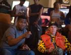 Kevin Hart (l.) instructs Will Ferrell in the art of toughness in “Get Hard.”