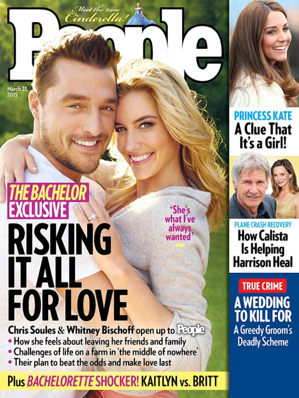 'Bachelor' Chris Soules and Whitney Bischoff cover this week's issue of People magazine.